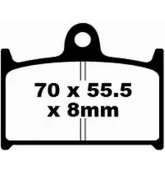 Klocki hamulcowe EBC FA 145 HH (2 szt.)