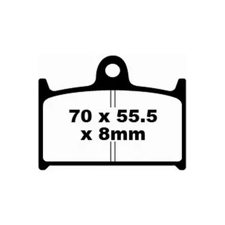 Klocki hamulcowe EBC FA 145 HH (2 szt.)