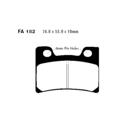 Klocki hamulcowe EBC FA 182 HH 2szt
