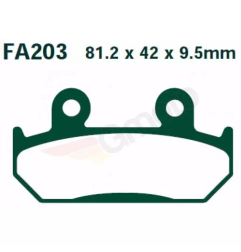 Klocki hamulcowe EBC FA 203 HH (2 szt.)