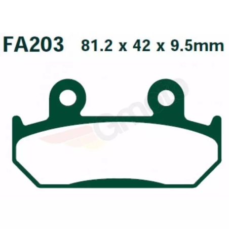 Klocki hamulcowe EBC FA 203 HH (2 szt.)