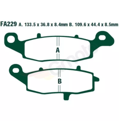 Klocki hamulcowe EBC FA 229 HH (2 szt.)
