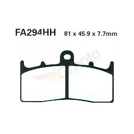 Klocki hamulcowe EBC FA 294 HH (2 szt.)