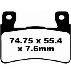 Klocki hamulcowe EBC FA 296 HH (2 szt.)