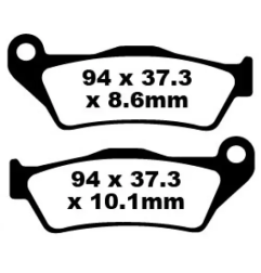 Klocki hamulcowe EBC FA 363 HH (2 szt.)