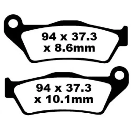 Klocki hamulcowe EBC FA 363 HH (2 szt.)