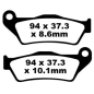 Klocki hamulcowe EBC FA 363 HH (2 szt.) Klocki hamulcowe EBC FA 363 HH (2 szt.)