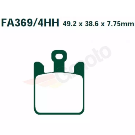 Klocki hamulcowe EBC FA 369/4 HH (4 szt.)