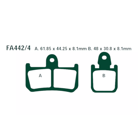 Klocki hamulcowe EBC FA 442/4 HH (4 szt.)