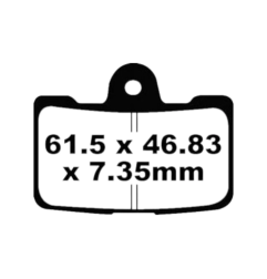 Klocki hamulcowe EBC FA 454/4 HH (4 szt.)