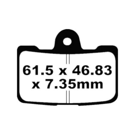 Klocki hamulcowe EBC FA 454/4 HH (4 szt.)