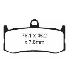 Klocki hamulcowe EBC FA 491 HH (2 szt.)