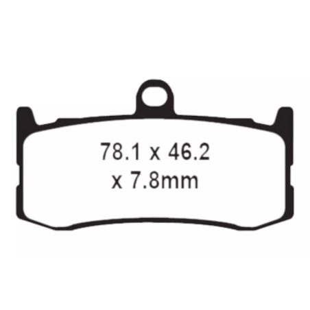 Klocki hamulcowe EBC FA 491 HH (2 szt.)