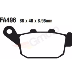 Klocki hamulcowe EBC FA 496 HH (2 szt.)