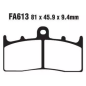 Klocki hamulcowe EBC FA 613 HH (2 szt.)