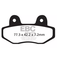 Klocki hamulcowe EBC FA 622 R (2 szt.) Kayo K2 K4 T2 T4 250