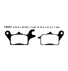Klocki hamulcowe EBC FA 691 HH 2szt