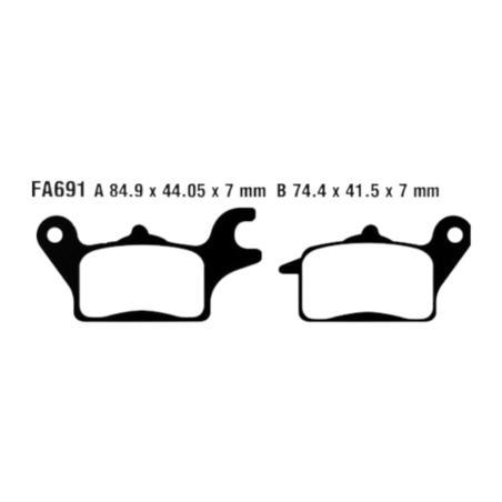 Klocki hamulcowe EBC FA 691 HH 2szt