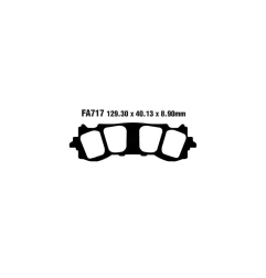 Klocki hamulcowe EBC FA 717 HH 2szt