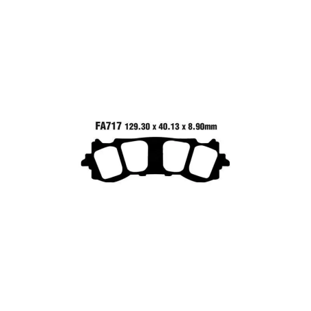 Klocki hamulcowe EBC FA 717 HH 2szt