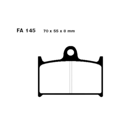 Klocki hamulcowe EBC FA 145 EPFA HH (2 szt.)