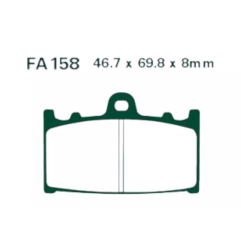 Klocki hamulcowe EBC FA 158 EPFA HH (2 szt.)
