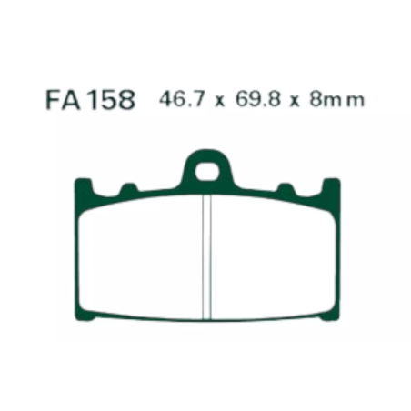 Klocki hamulcowe EBC FA 158 EPFA HH (2 szt.)
