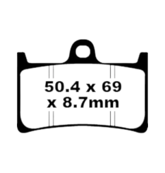 Klocki hamulcowe EBC FA 252 EPFA HH (2 szt.)
