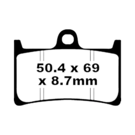 Klocki hamulcowe EBC FA 252 EPFA HH (2 szt.)
