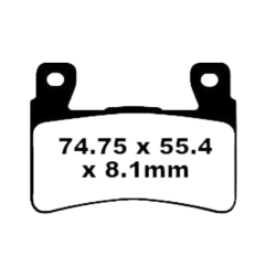Klocki hamulcowe EBC FA 265 EPFA HH (2 szt.)
