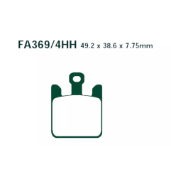 Klocki hamulcowe EBC FA 369/4 EPFA HH (4 szt.)