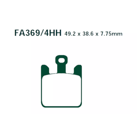 Klocki hamulcowe EBC FA 369/4 EPFA HH (4 szt.)