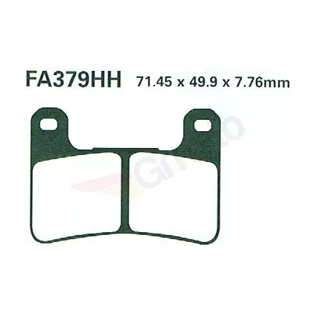 Klocki hamulcowe EBC FA 379 EPFA HH (2 szt.)