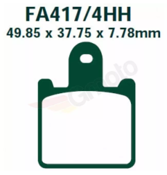Klocki hamulcowe EBC FA 417/4 EPFA HH (4 szt.)