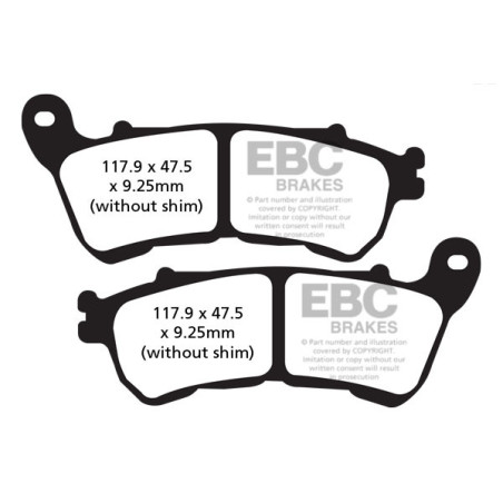 Klocki hamulcowe EBC EPFA640HH Extreme Pro (kpl. na 1 tarcze)