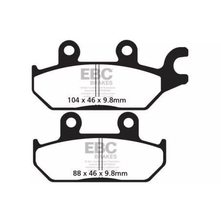 Klocki hamulcowe EBC FA 642 SXR HH (2 szt.)