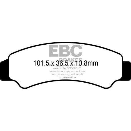 Klocki hamulcowe EBC SXR726HH Side By Side Race Formula (kpl. na 1 tarcze)
