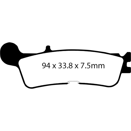 Klocki hamulcowe EBC FA 755 R (2 szt.)