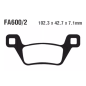 Klocki hamulcowe EBC FA 600/2 R (2 szt.) Klocki hamulcowe EBC FA 600/2 R (2 szt.)
