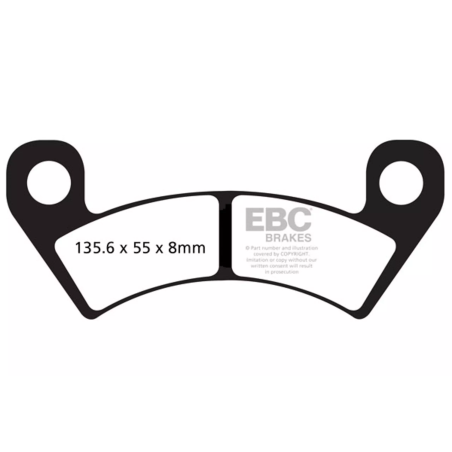 Klocki hamulcowe EBC FA 610 R (2 szt.)