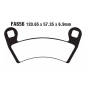 Klocki hamulcowe EBC FA 656 R (2 szt.)
