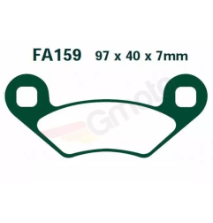 Klocki hamulcowe EBC FA 159 R (2 szt.)