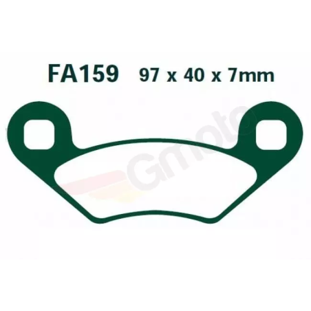 Klocki hamulcowe EBC FA 159 R (2 szt.)