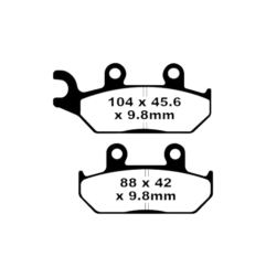 Klocki hamulcowe EBC FA 172 R (2 szt.)