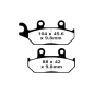 Klocki hamulcowe EBC FA 172 R (2 szt.)
