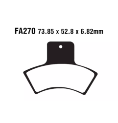 Klocki hamulcowe EBC FA 270 R (2 szt.)