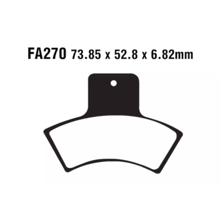 Klocki hamulcowe EBC FA 270 R (2 szt.)