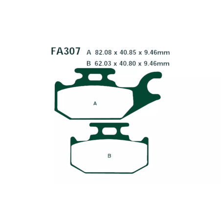 Klocki hamulcowe EBC FA 307 R (2 szt.)