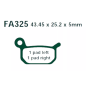 Klocki hamulcowe EBC FA 325 R (2 szt.)