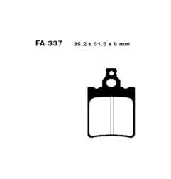 Klocki hamulcowe EBC FA 337 R (2 szt.)